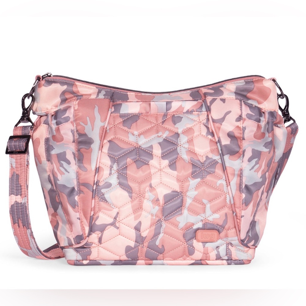 Lug Shuffle Mini‎ SE Crossbody Bag Pink Camo Rose Women's Handbag